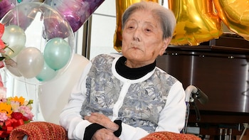 Tomiko Itooka, at 116 years old, maintains a simple life that arouses global interest (City of Ashiya via AP)