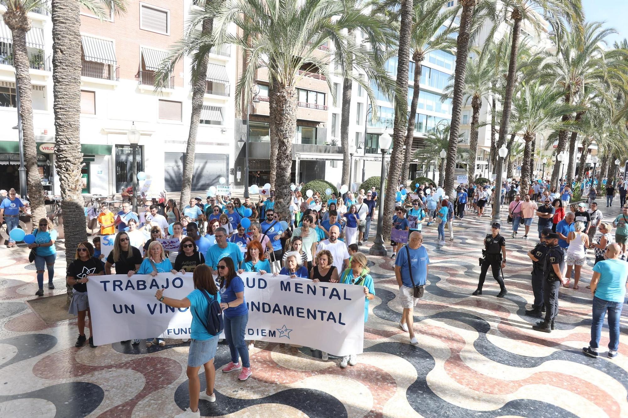 Demonstration for mental health in Alicante