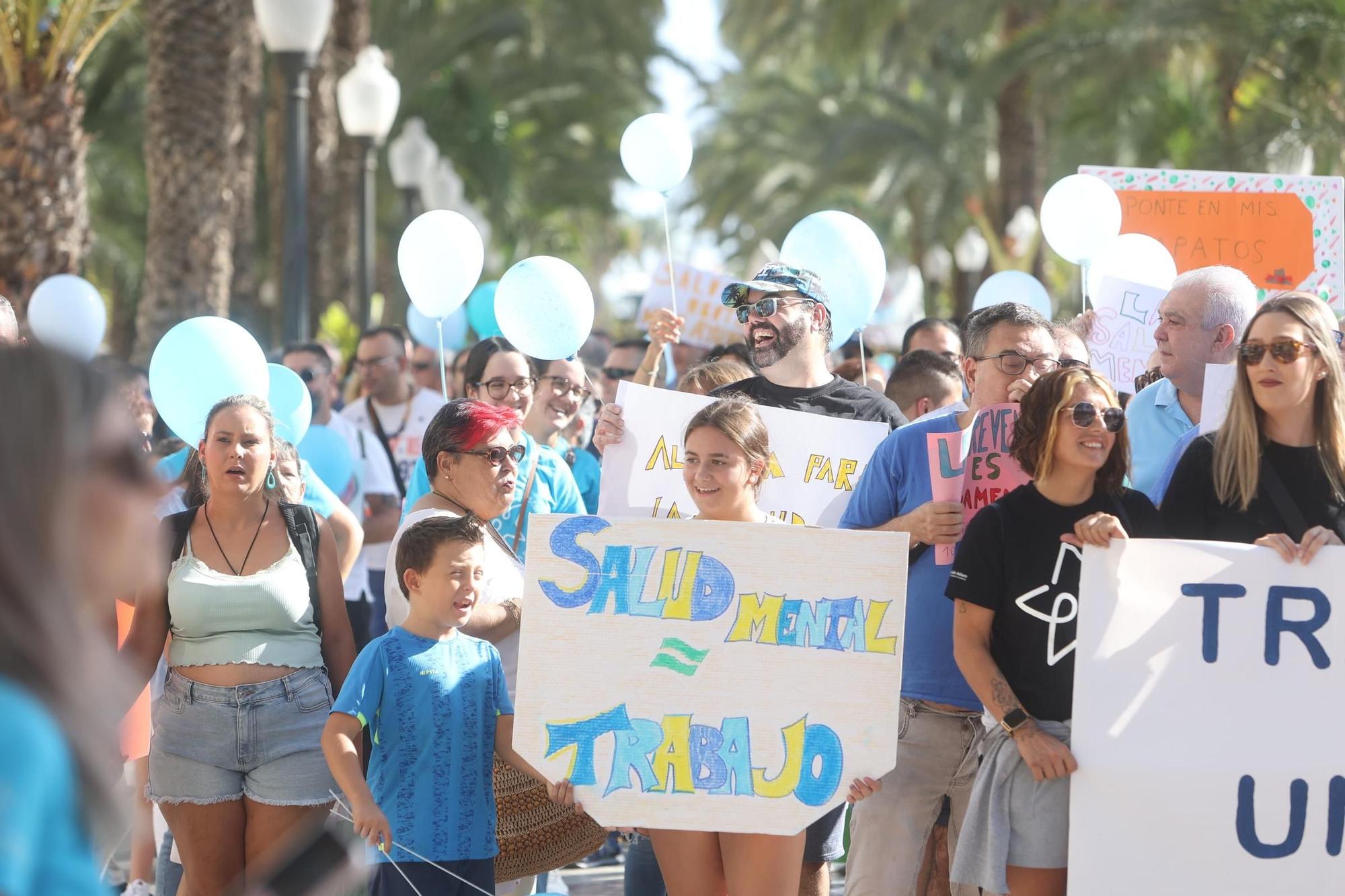 Demonstration for mental health in Alicante