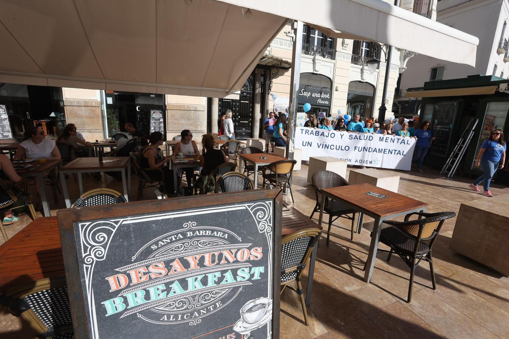 Demonstration for mental health in Alicante