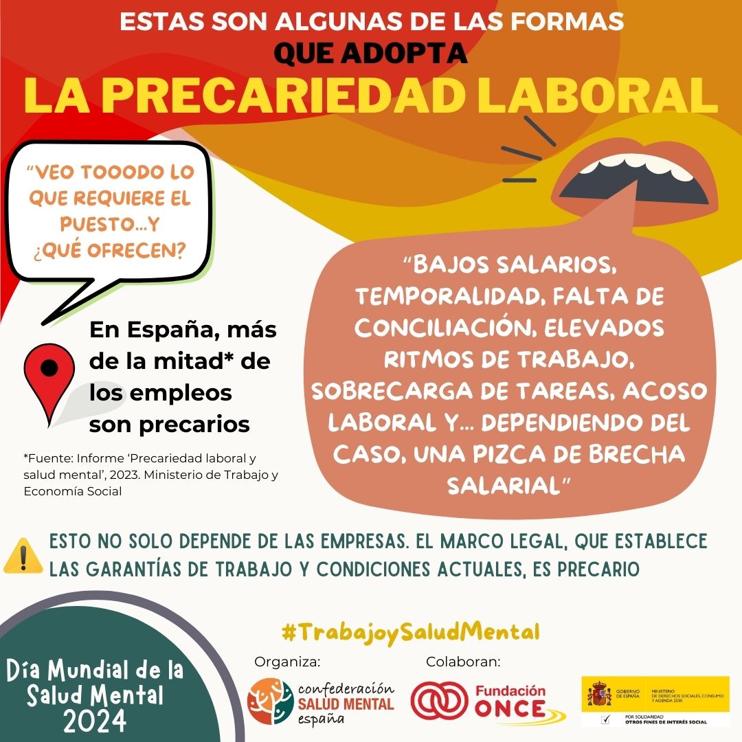 MENTAL HEALTH SPAIN launches the #TrabajoySaludMental campaign on social networks