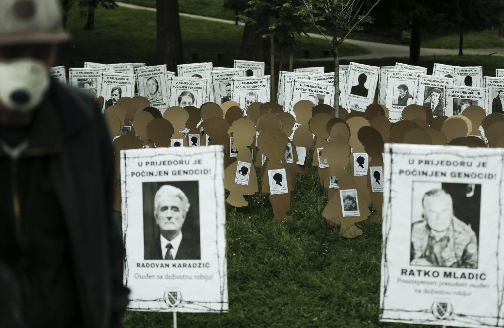 A monument to the victims of the Bosnian war.