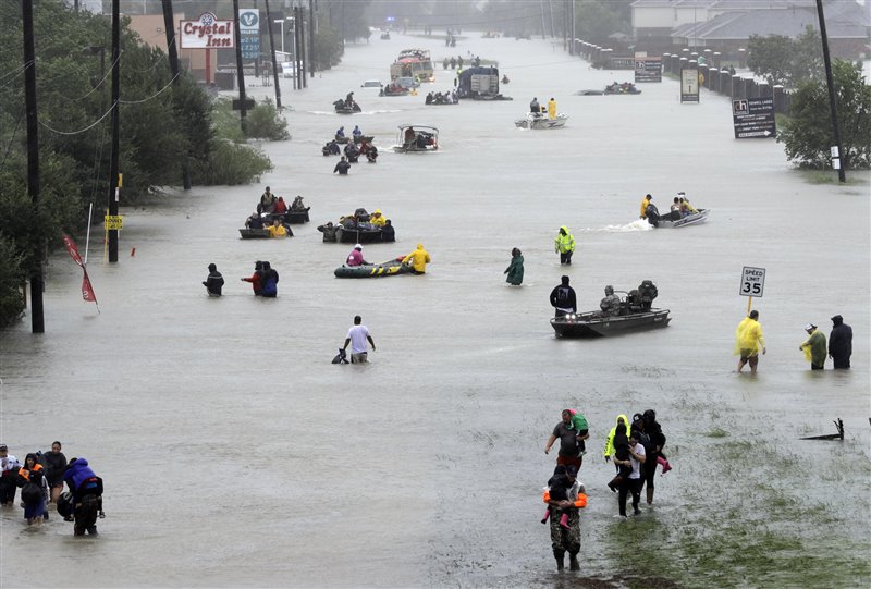 In Houston, more than 30,000 people had to be evacuated during the hit of the tropical storm.