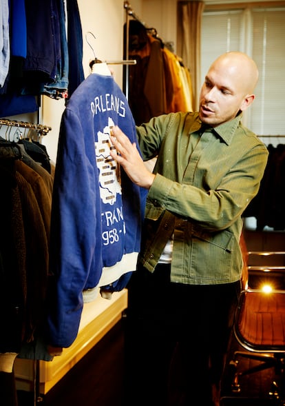 The hand-embroidered jacket is a symbol of the United States' presence in postwar Europe.