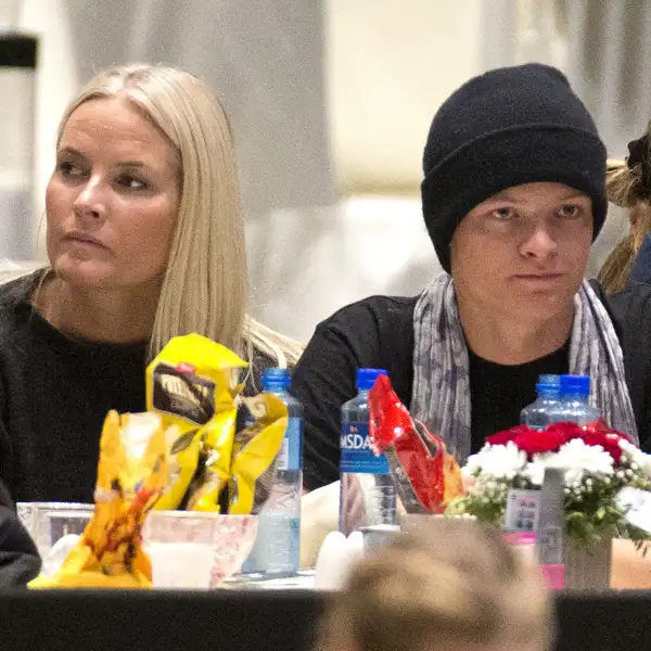 Marius Borg with his mother, Mette-Marit