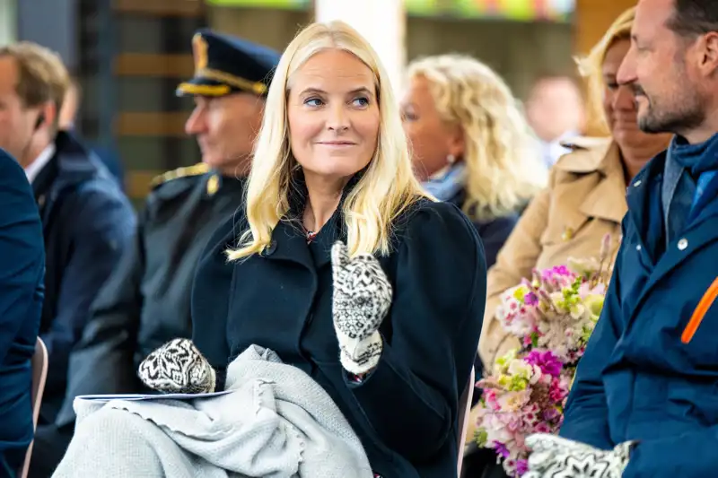 Mette-Marit at a public event