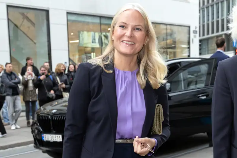 Mette-Marit at a public event