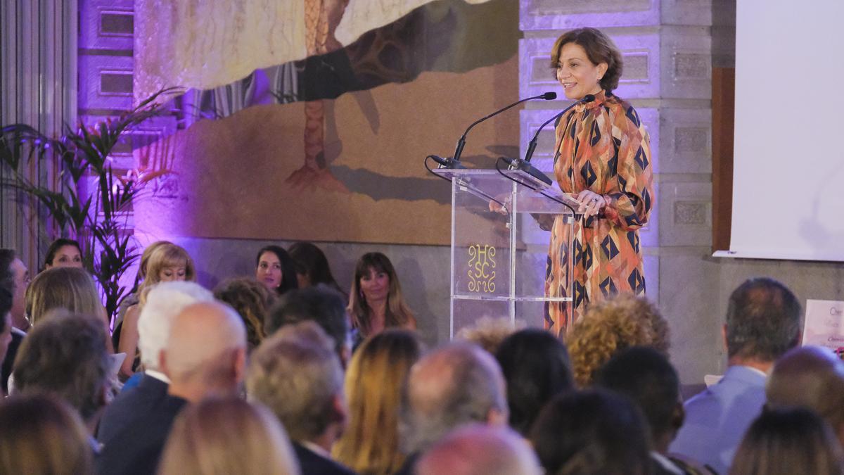 María Inés López-Ibor, durante la celebración de la gala de los Premios Charter 100 el pasado sábado en la capital grancanaria