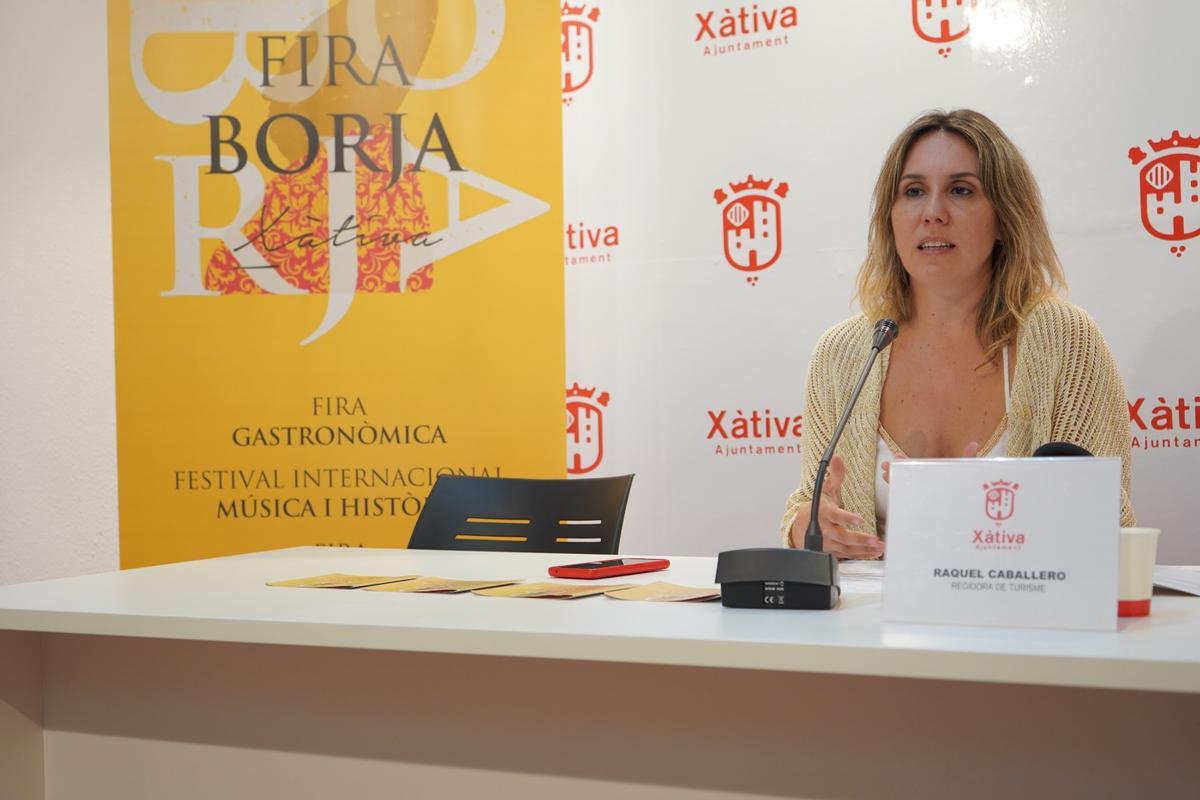 Raquel Caballero presenta la Fira Borja de Xàtiva de 2024.